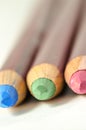 Coloured pencils with RGB nuances Royalty Free Stock Photo