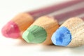 Coloured pencils with RGB nuances Royalty Free Stock Photo