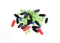 Coloured pills Royalty Free Stock Photo