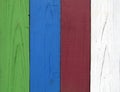 Coloured planks