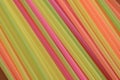 Coloured Plastic Straws Diagonal Background Pattern