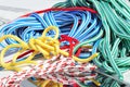 Coloured ropes Royalty Free Stock Photo