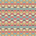 Coloured seamless chevron pattern, vector illustration Royalty Free Stock Photo