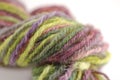 Coloured sheep wool