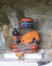 Coloured Statue in a cave