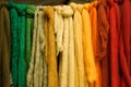 Coloured Wool Belts Royalty Free Stock Photo