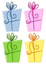 Colourful Abstract Gift Boxes