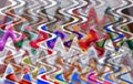 Colourful abstract twirl pattern for background