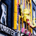 Colourful Alternate Shop Front Camden Market, London UK Royalty Free Stock Photo