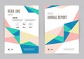 Colourful annual report Leaflet Brochure Flyer template A4 size design.