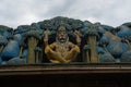 Colourful archway of alagar temple in madurai Tamil Nadu