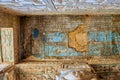 Detail from the Ancient Egyptian Temple of Dendera Royalty Free Stock Photo