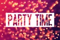 Colourful Background - Party Time - Bachelorette Party template