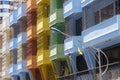 Colourful balconies Royalty Free Stock Photo