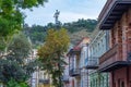 Colourful balconies of historical houses in Tbilisi, Georgia Royalty Free Stock Photo