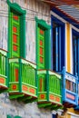 Colourful balconies in Salento Royalty Free Stock Photo