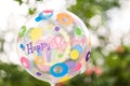 Colourful balloon for celebrations