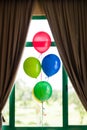 Colourful balloon decoration