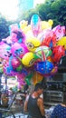 Colourful Balloon vendor at Chinatown Royalty Free Stock Photo