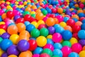 Colourful balls in the playground Royalty Free Stock Photo