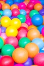 Colourful balls in the playground Royalty Free Stock Photo