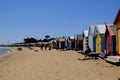 Colourful Bathing Boxes in Brighton Beach, Melbourne, Australia