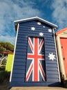 Colourful bathing boxes in Mornington on the Mornington Peninsula