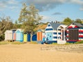 Colourful bathing boxes in Mornington on the Mornington Peninsula