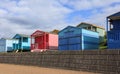 Colourful beach huts Royalty Free Stock Photo