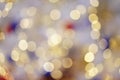 Colourful & Beautiful Blurry circle bokeh, out of focus background in the Christmas concept and theme