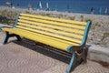 Colourful benches