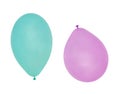 Colourful birthday or party balloons isolated Royalty Free Stock Photo