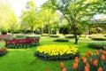 Formal spring garden Royalty Free Stock Photo