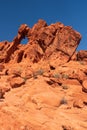 Colourful rocky landscape photo of Valley of Fire State Park, Nevada, USA. Royalty Free Stock Photo