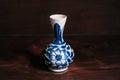 Colourful Blue Vintage Flower Vase China Ware, Chinese Porcelain