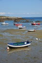 Colourful boats in the bay Guernsey, Channel Islands Royalty Free Stock Photo