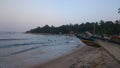 Colourful boats on the beach of Arugam Bay