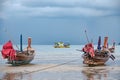 Colourful boats waiting for action