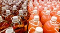 Colourful bottles