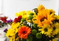 Colourful bouquet of flowers