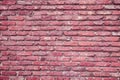 Detailed red brick wall, background texture Royalty Free Stock Photo