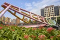 A colourful bridge