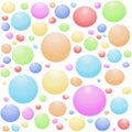 Colourful bubbles in pastel Royalty Free Stock Photo
