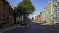 The colourful building in Charlottetown, Prince Edward Island, Canada Royalty Free Stock Photo