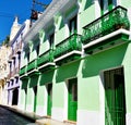 Colourful buildings in Old San Juan, Puerto Rico Royalty Free Stock Photo