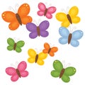 Colourful butterflies. Royalty Free Stock Photo