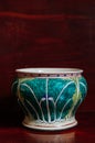 Colourful cabbage pattern painted China ware, Chinese porcelain Royalty Free Stock Photo