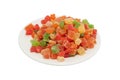 Colourful candied fruits