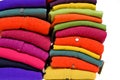 Colourful cashmere alpaca and merino wool Royalty Free Stock Photo