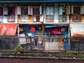 Colourful chawl in Mumbai